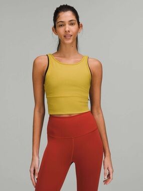 Lululemon Power Pivot Ribbed Tank Top Size 8 Training Yoga Gym Athleisure